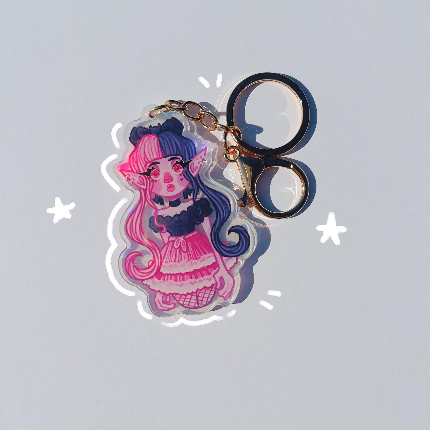 Holographic Monster High Keychains