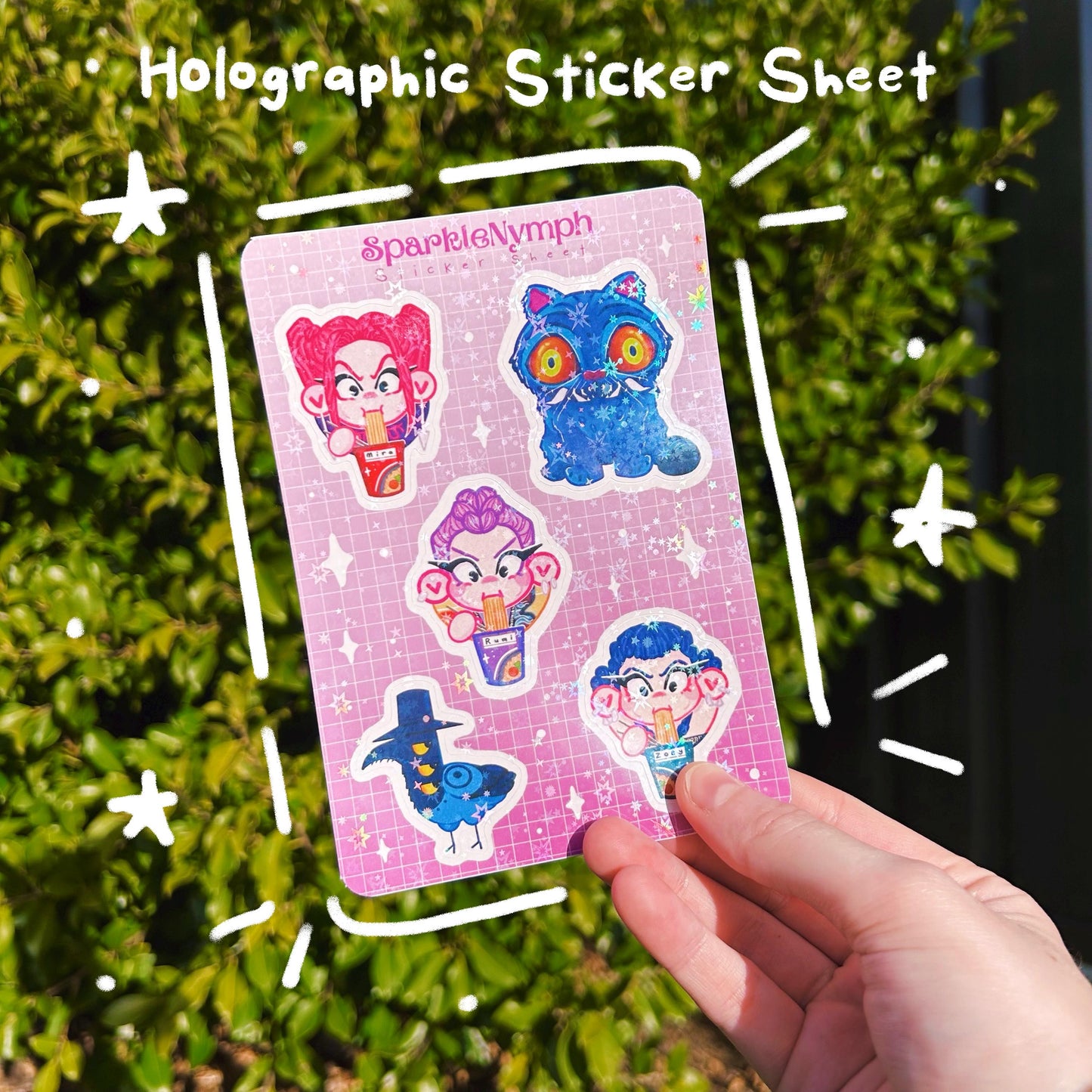 Holographic HUNTR/X Sticker Sheet