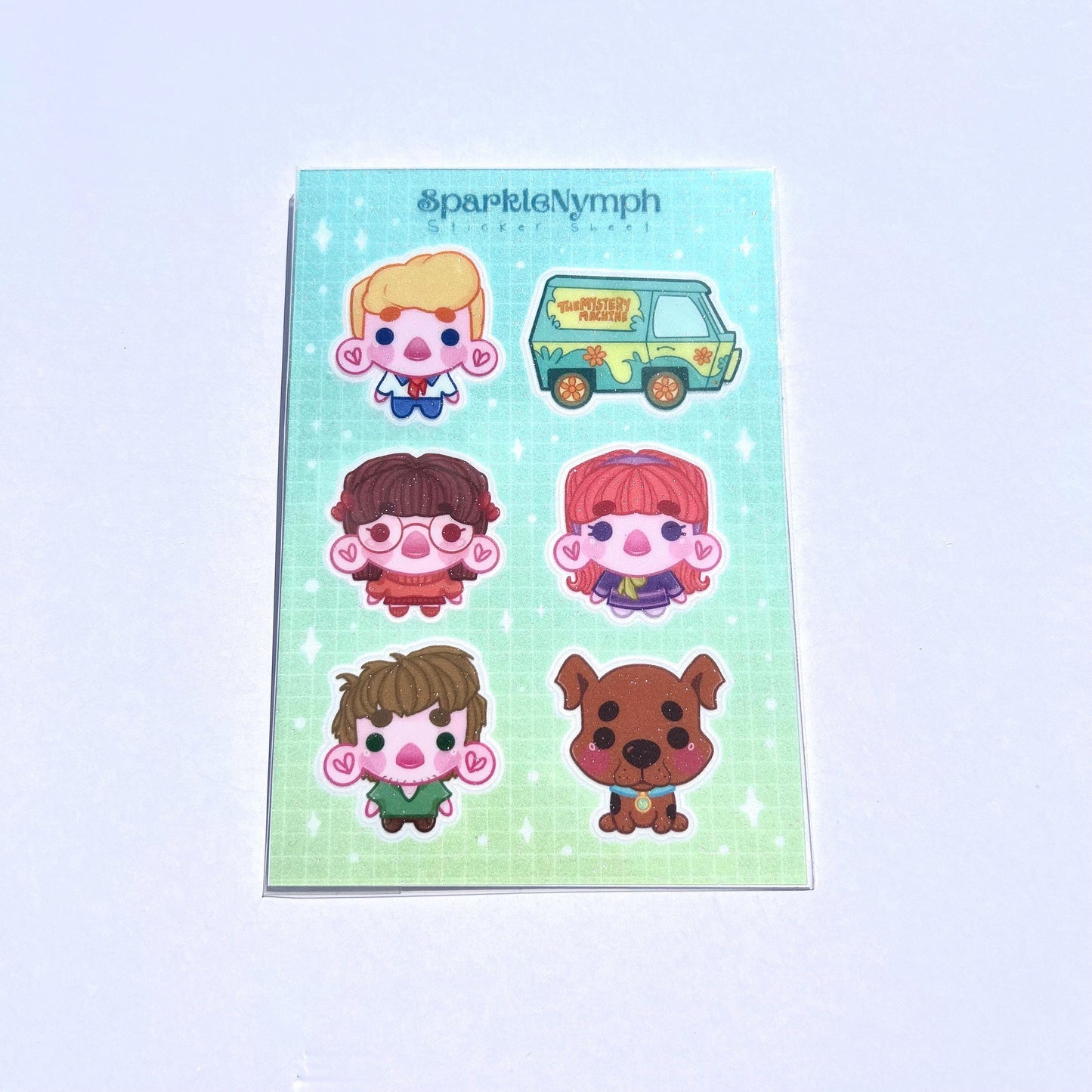 Sparkly Scooby Doo Sticker Sheet