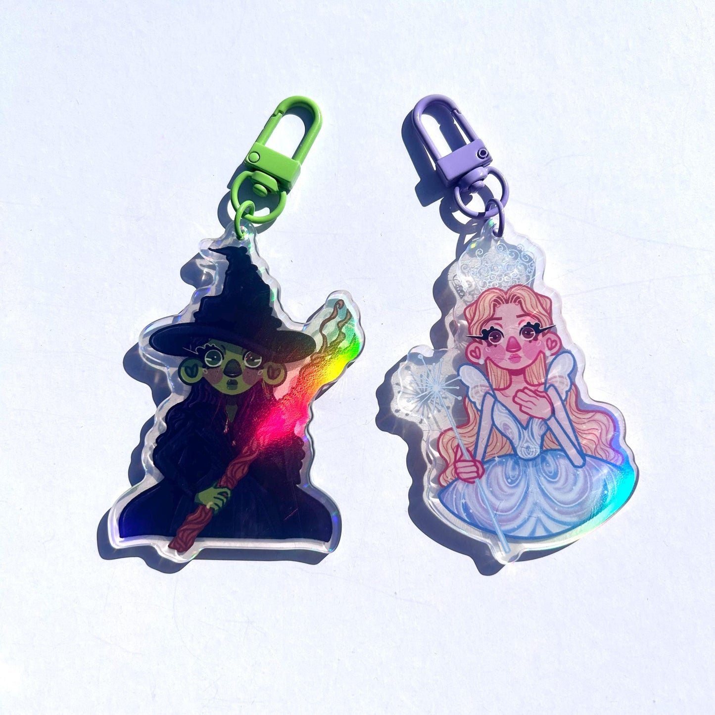 Holographic Wicked Keychains