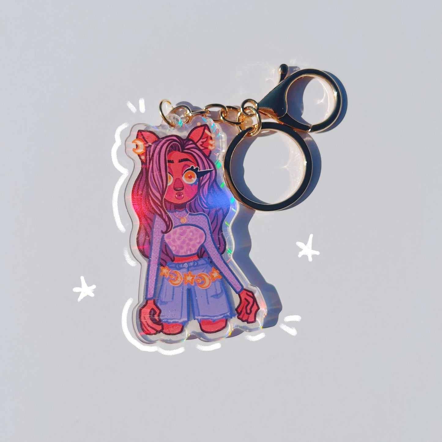 Holographic Monster High Keychains