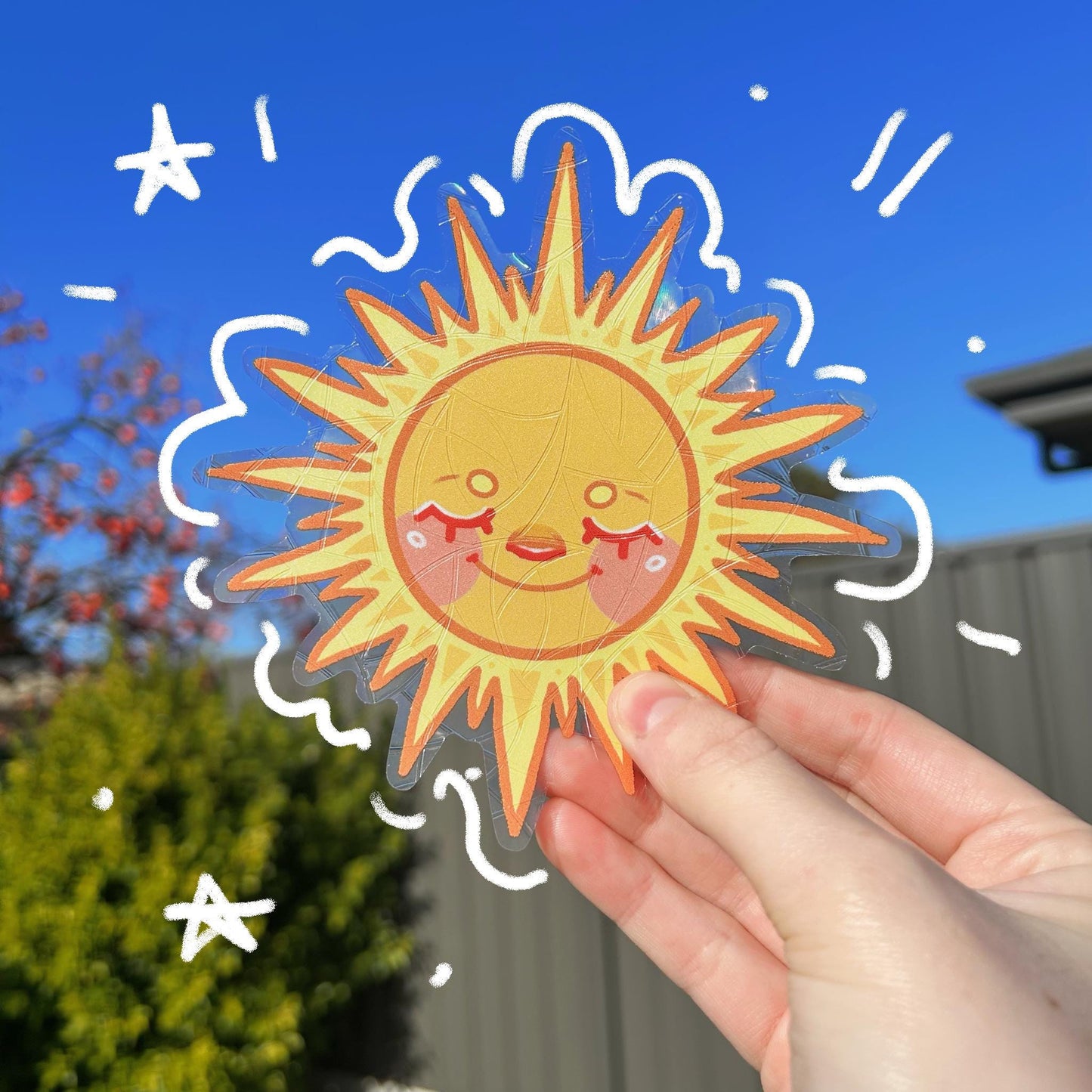 Cute Sun Catcher Window Decal