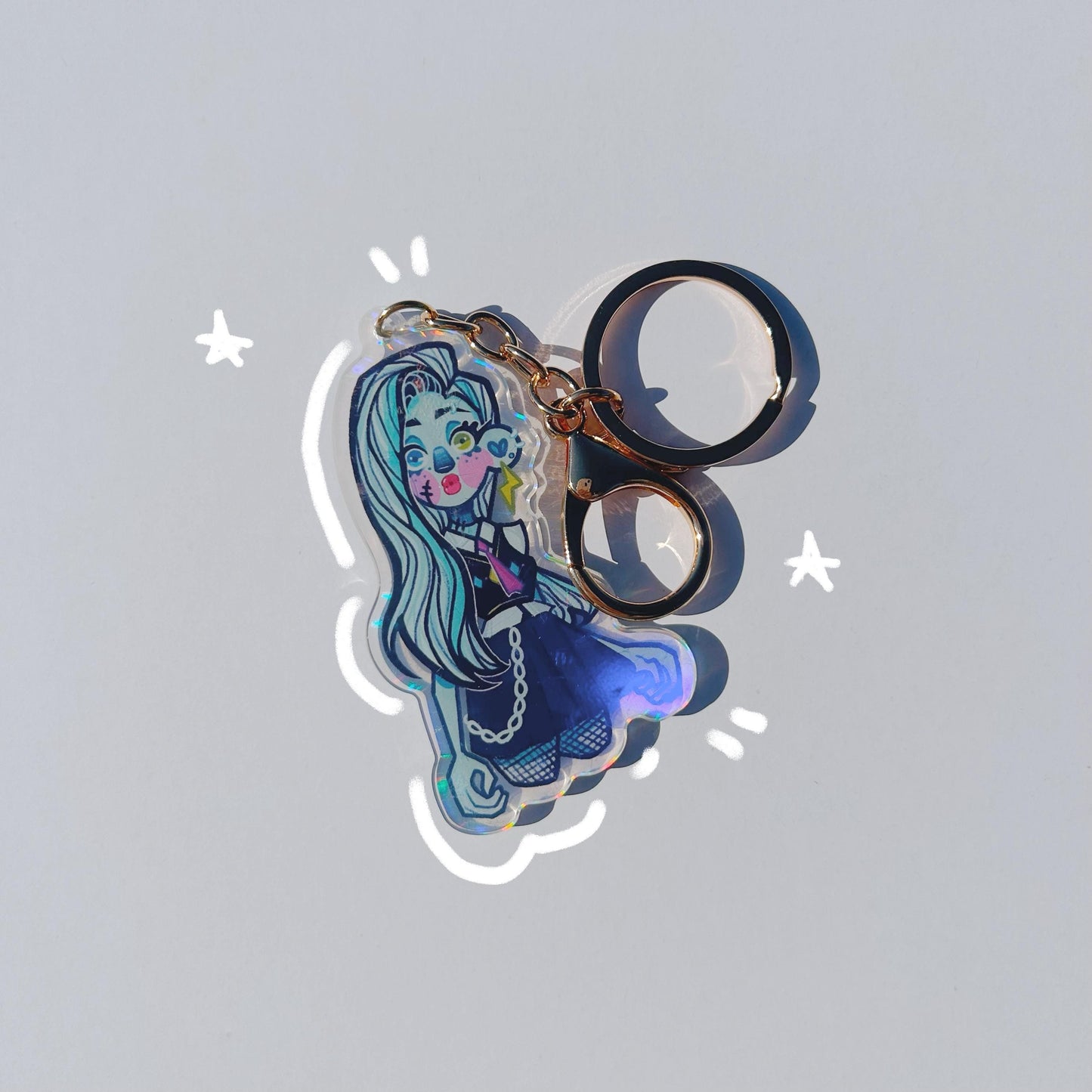 Holographic Monster High Keychains