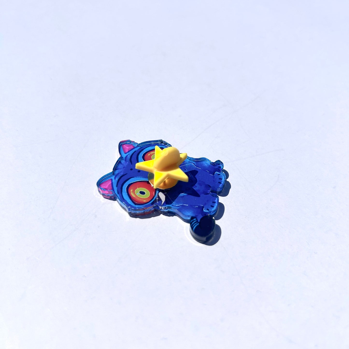 Mini Holographic Derpy Pin