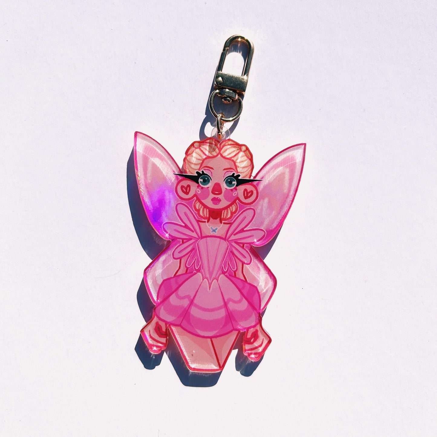 Holographic Barbie Fairy Keychains