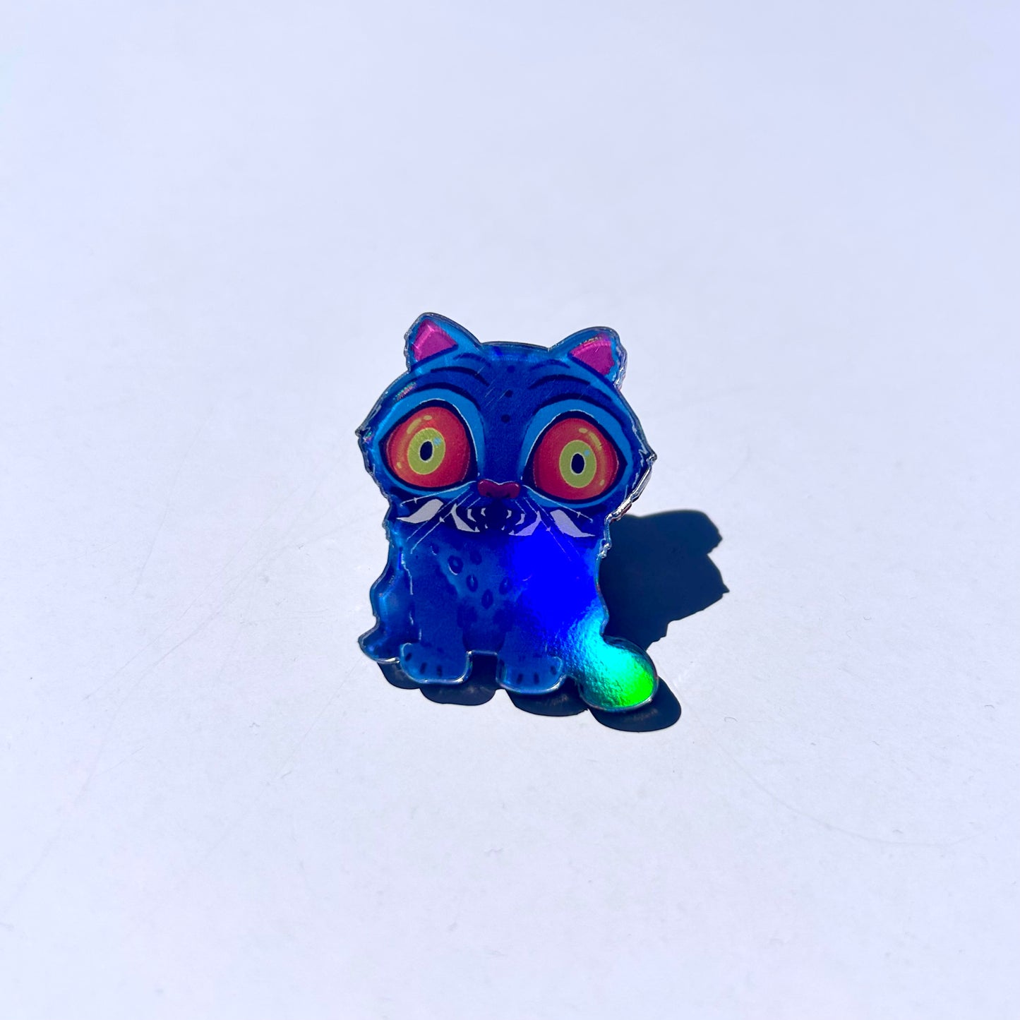 Mini Holographic Derpy Pin