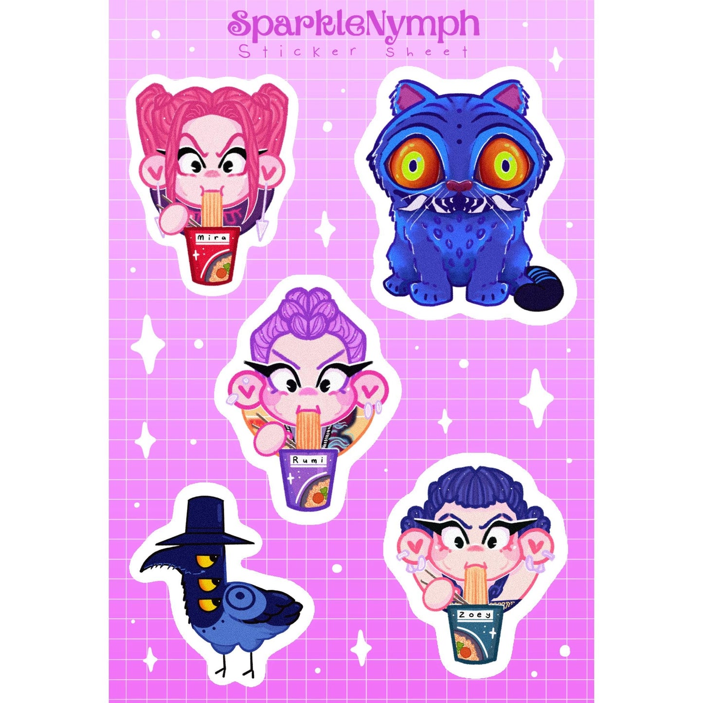 Holographic HUNTR/X Sticker Sheet