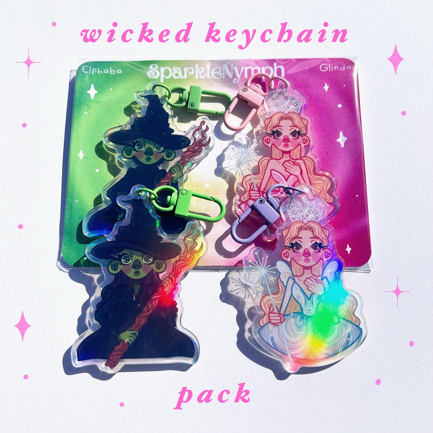 Holographic Wicked Keychains