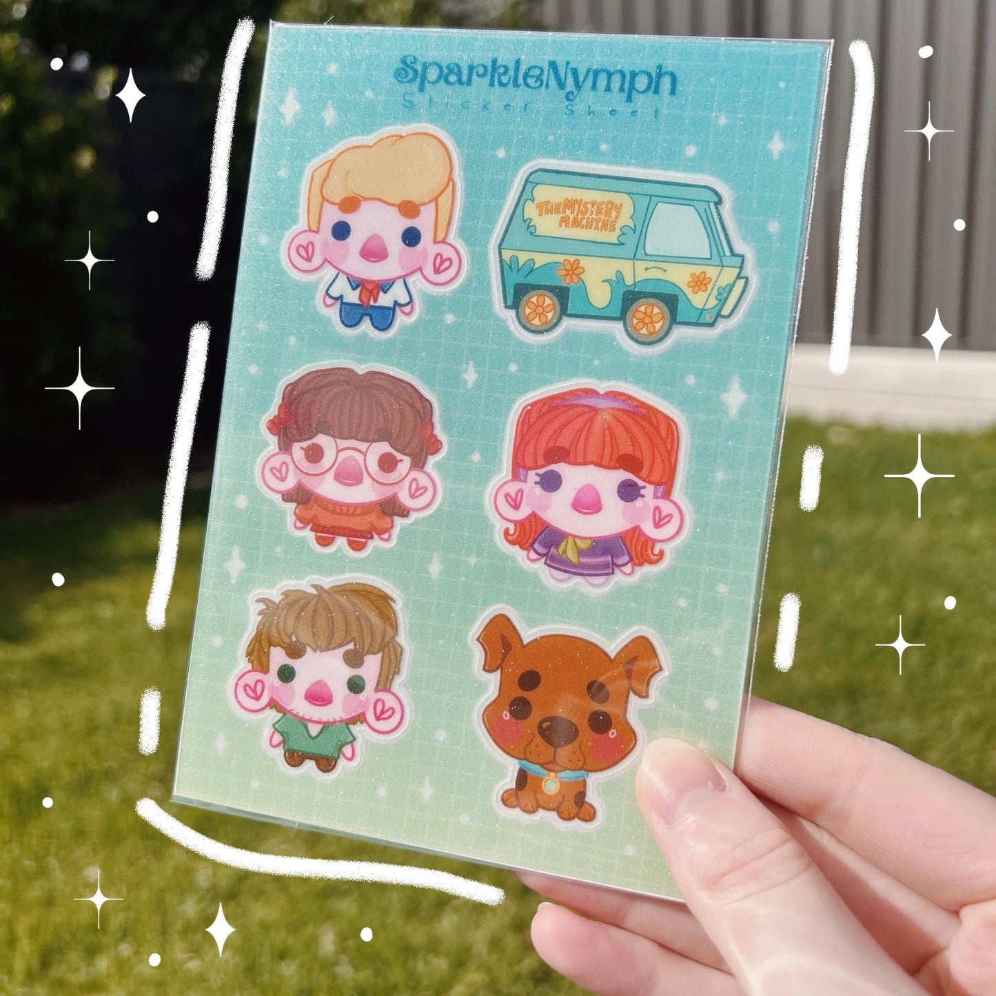 Sparkly Scooby Doo Sticker Sheet