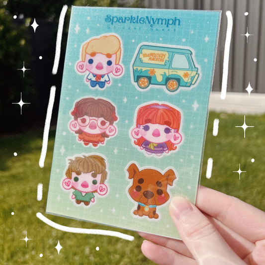 Sparkly Scooby Doo Sticker Sheet