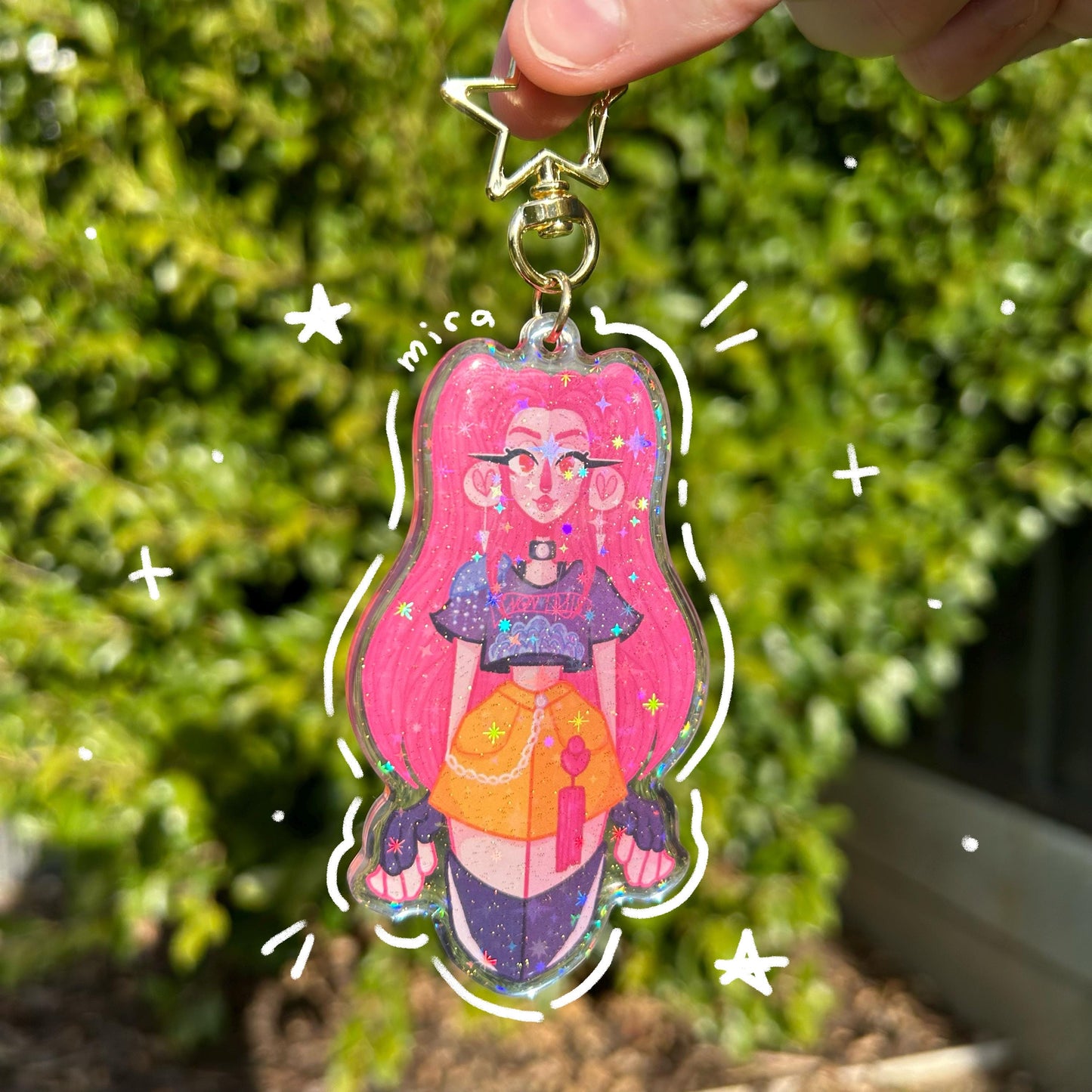 Sparkle Holographic HUNTR/X Keychains